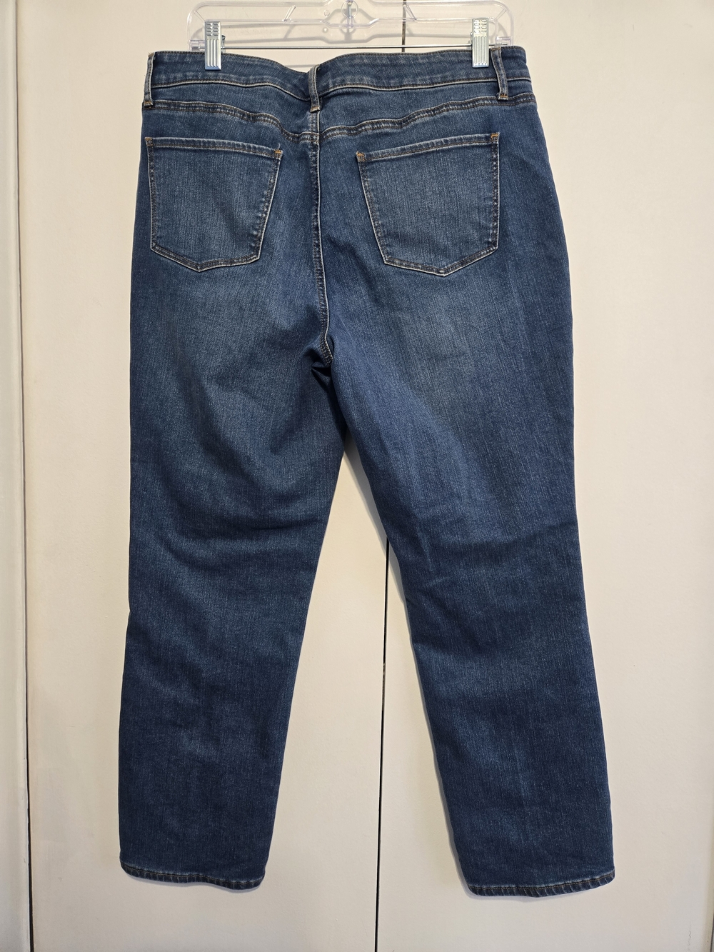 Talbots Petite Straight Leg Jeans Size 14P Medium Wash Stretch Classic Denim - Picture 5 of 7